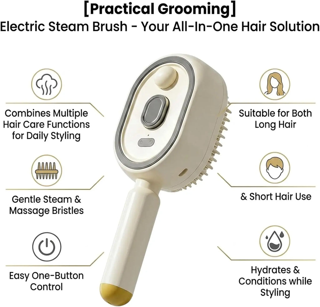 Electric Scalp Massager - Multi-angle features and steam function info-diagram