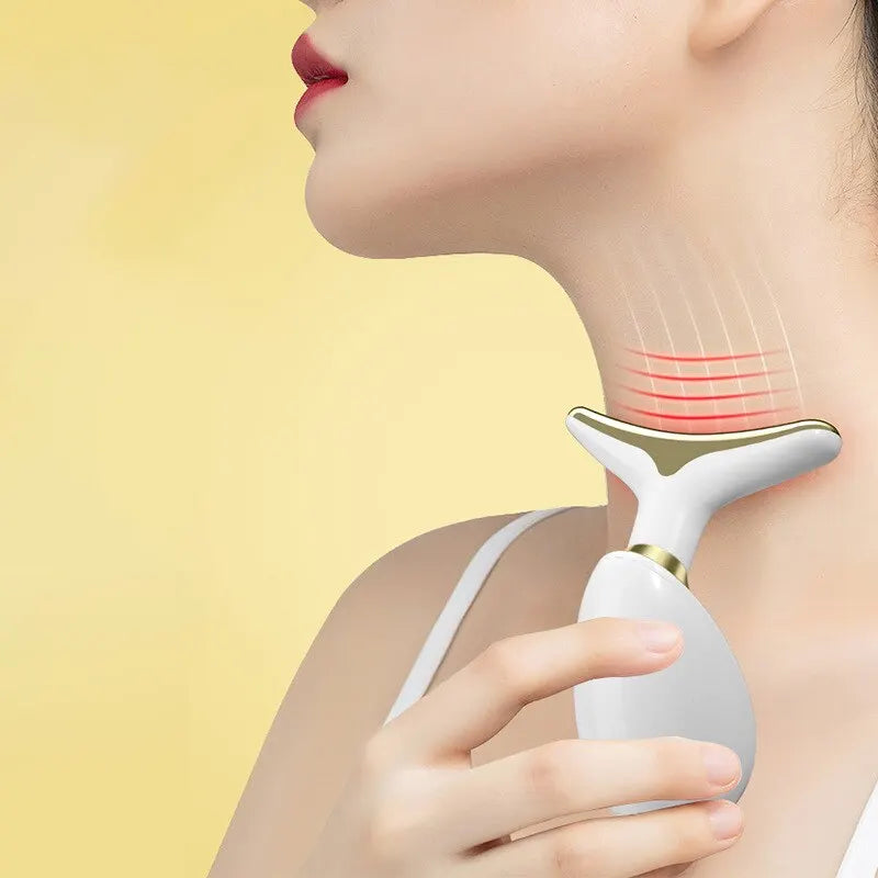 Face Neck Massager for Lifting and Firming - Electric Facial Massage Tool for Home Skincare