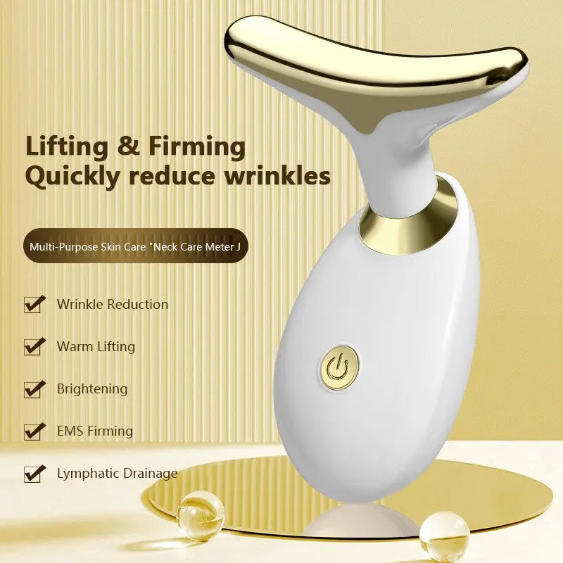 Face Neck Massager for Lifting and Firming - Electric Facial Massage Tool for Home Skincare