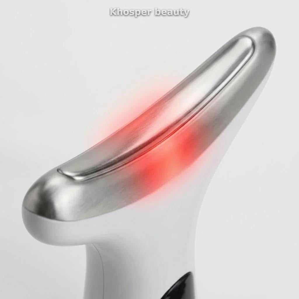 Khosper Beauté LED 7-in-1 Face & Neck Massager with EMS