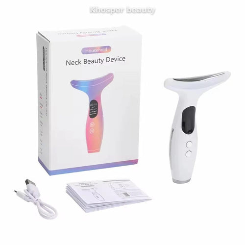 Khosper Beauté LED 7-in-1 Face & Neck Massager with EMS